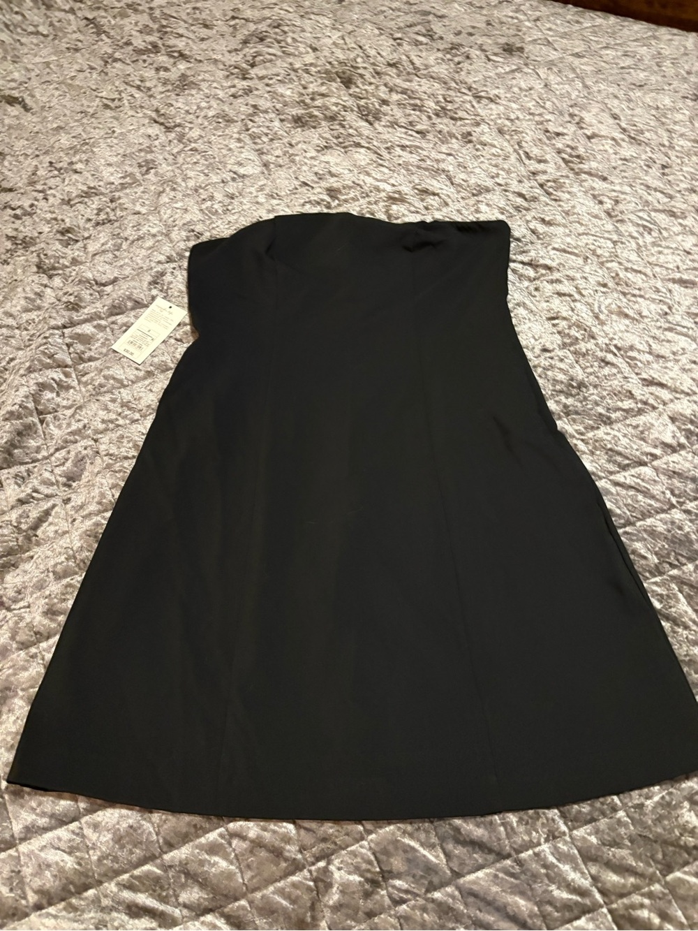 a new day Strapless Black A-Line Dress #1370